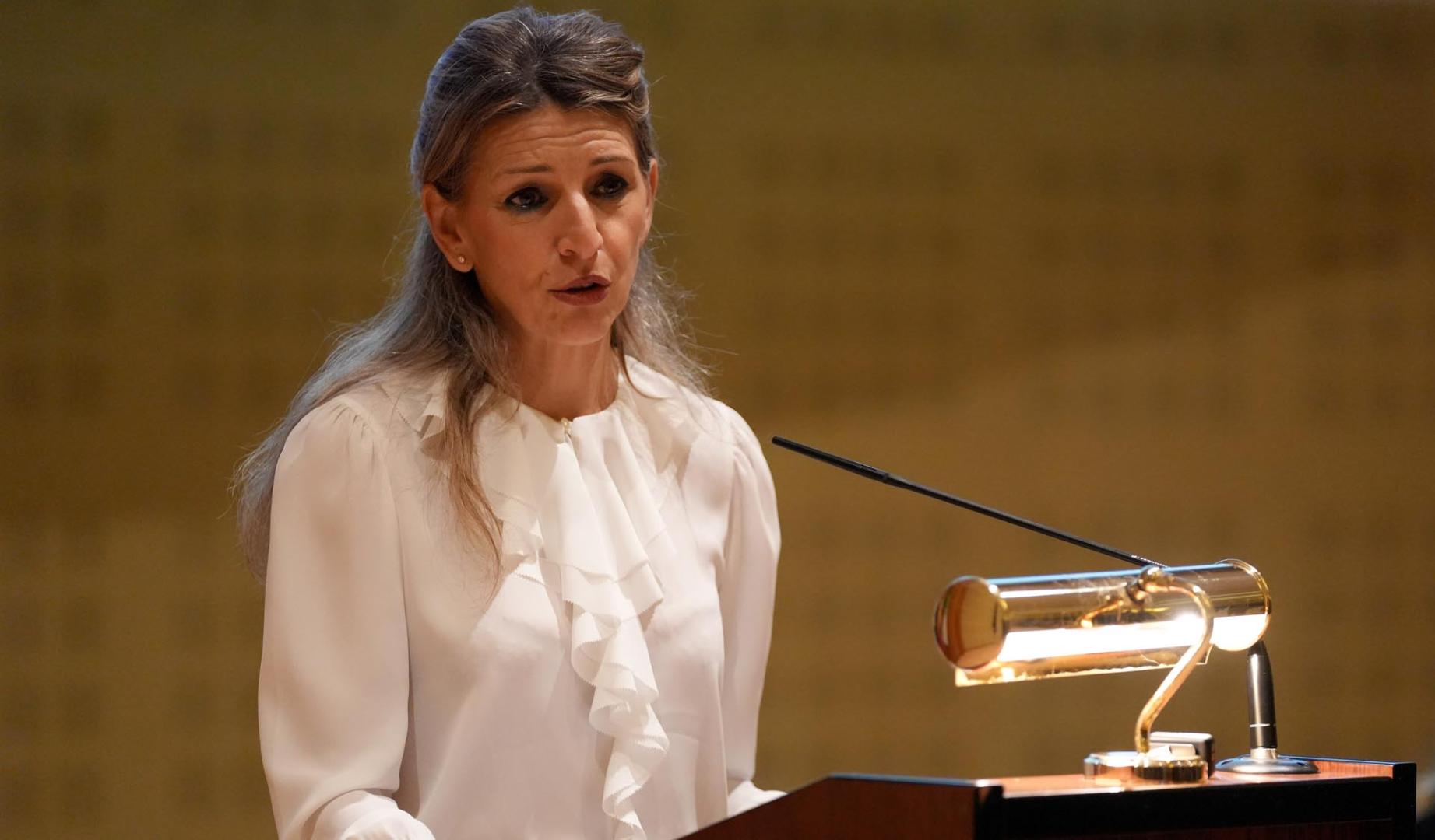 La vicepresidenta segunda del Gobierno y ministra de Trabajo y Economía Social, Yolanda Díaz