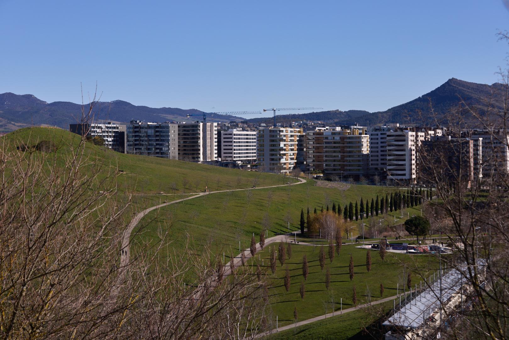 Vista de parte del barrio de Erripagaña en la zona de Burlada,