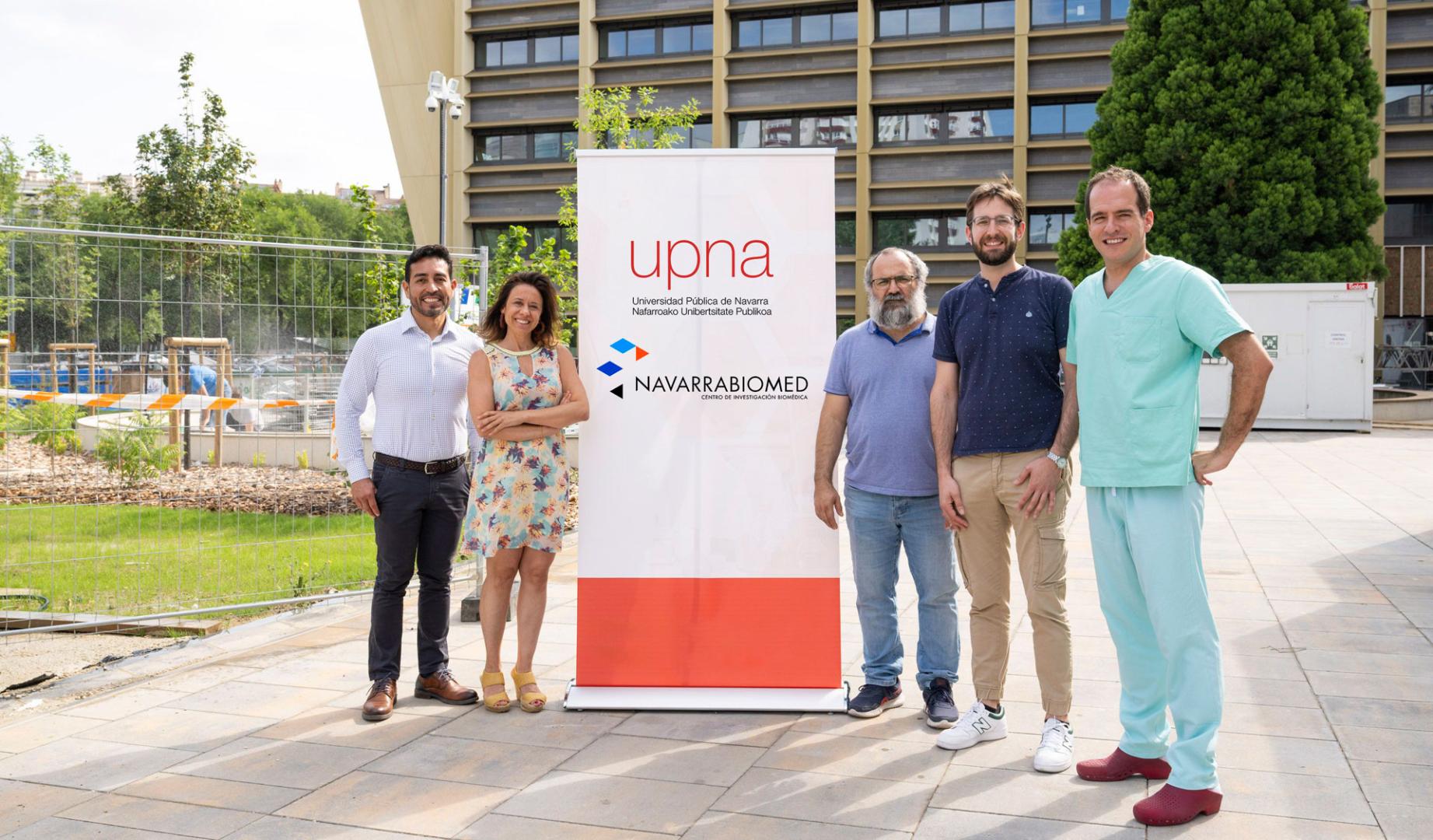 De izq. a dcha.: Alcibíades Segundo Díaz, Almudena Sánchez Villegas, Jaime Andrés Rincón, Cédric Marco y Gonzalo Luis Alonso, en una imagen tomada al inicio del proyecto.