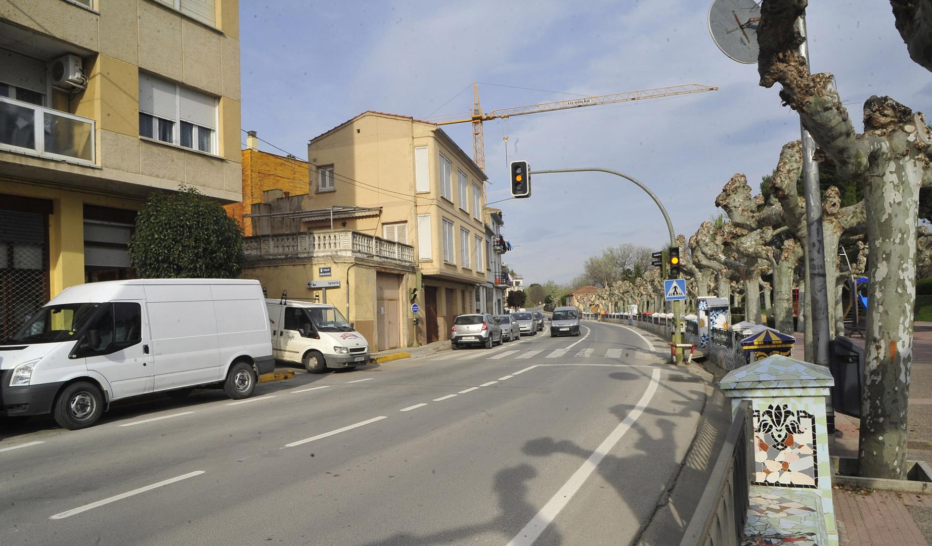 Parte del tramo de travesía que entrará en esta primera fase de reforma.