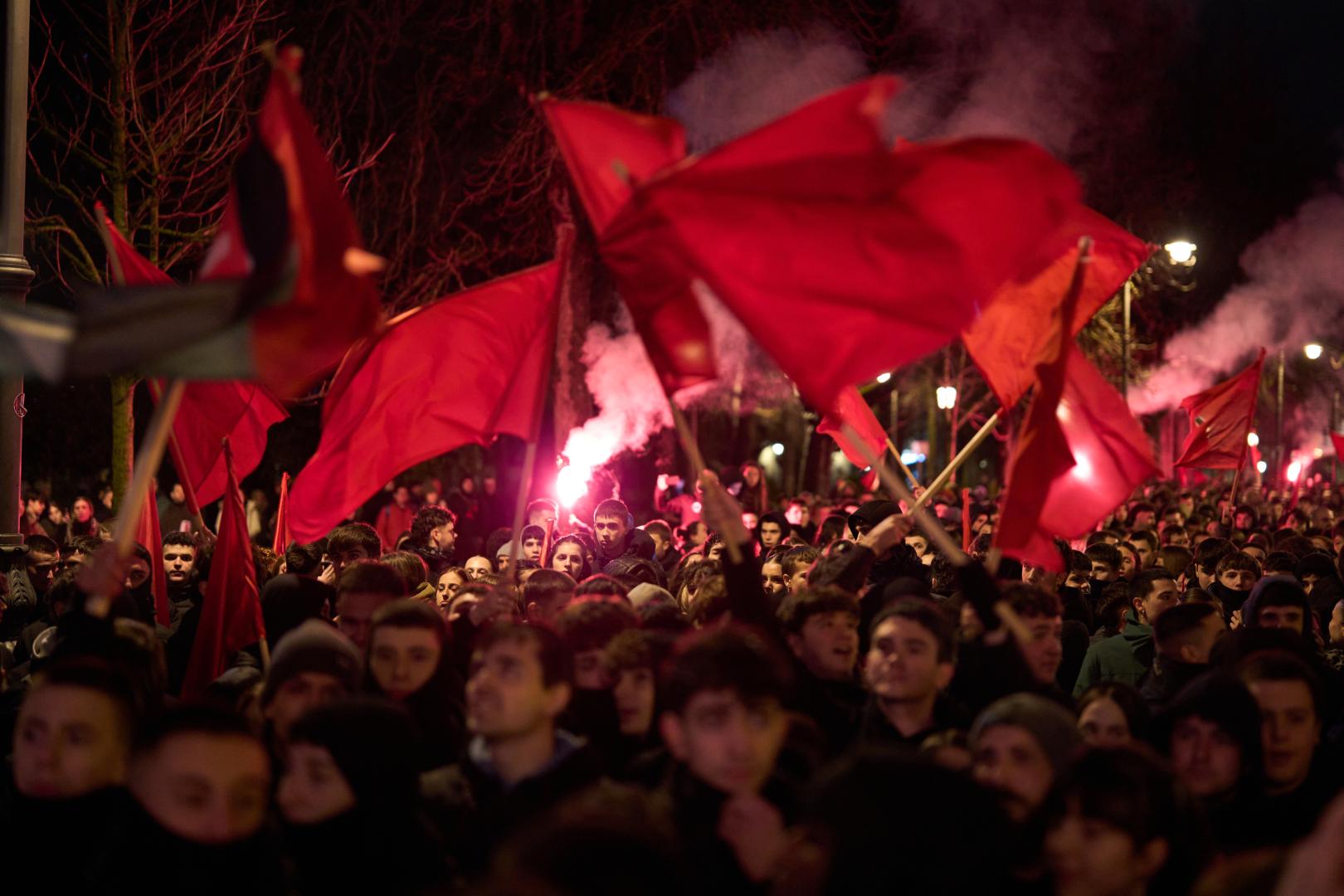 A: MIGUEL OSES F: 31-1-2026 P: L: PAMPLONA T: MANIFESTACION CONVOCADA POR GKS CONTRA EL FASCISMO