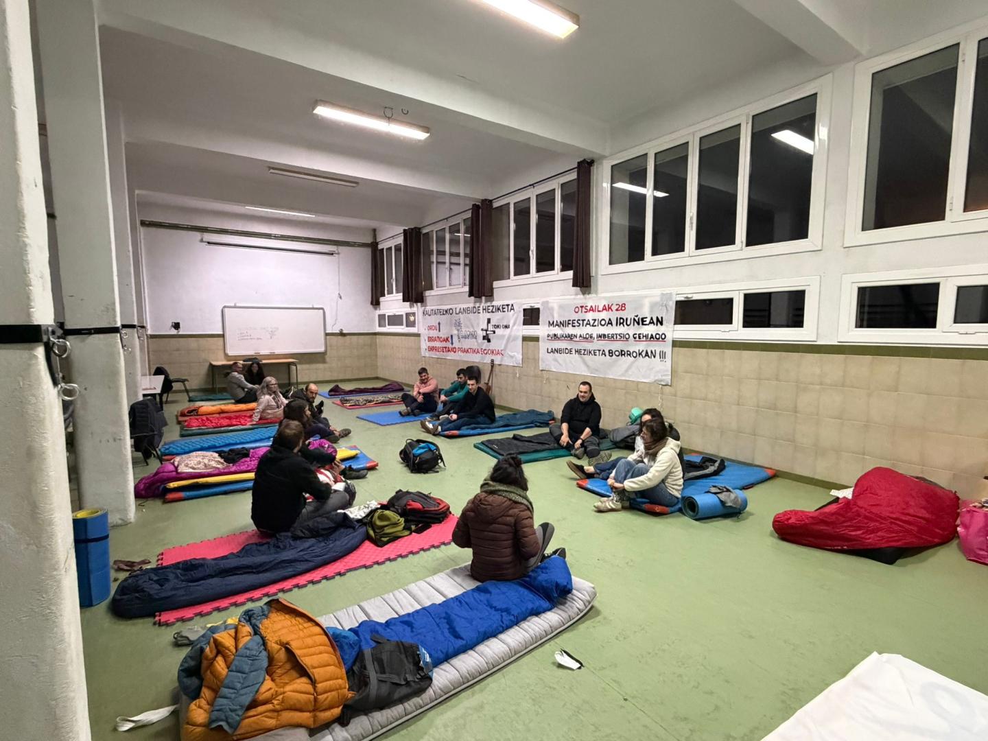 Imagen del encierro llevado a cabo en el FP Elizondo, también conocido como la Escuela de la Laboral.