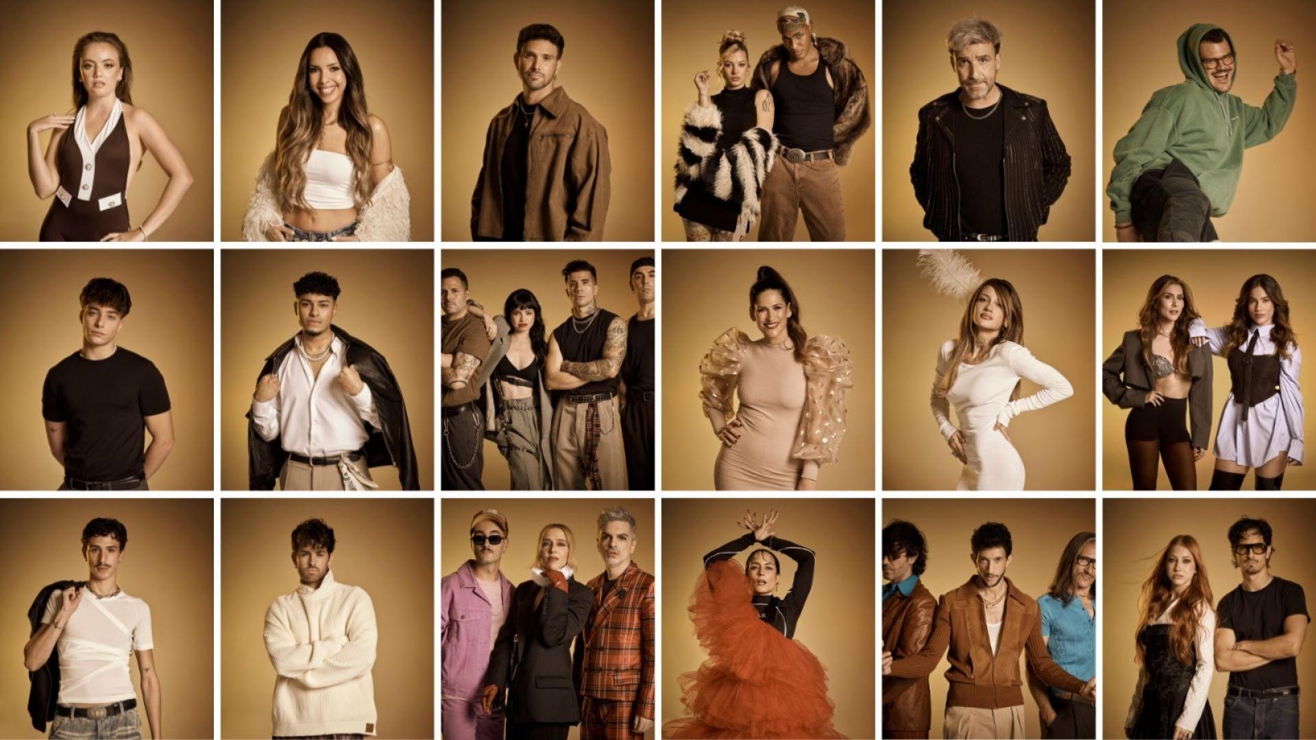 Los 18 participantes en el Benidorm Fest 2026