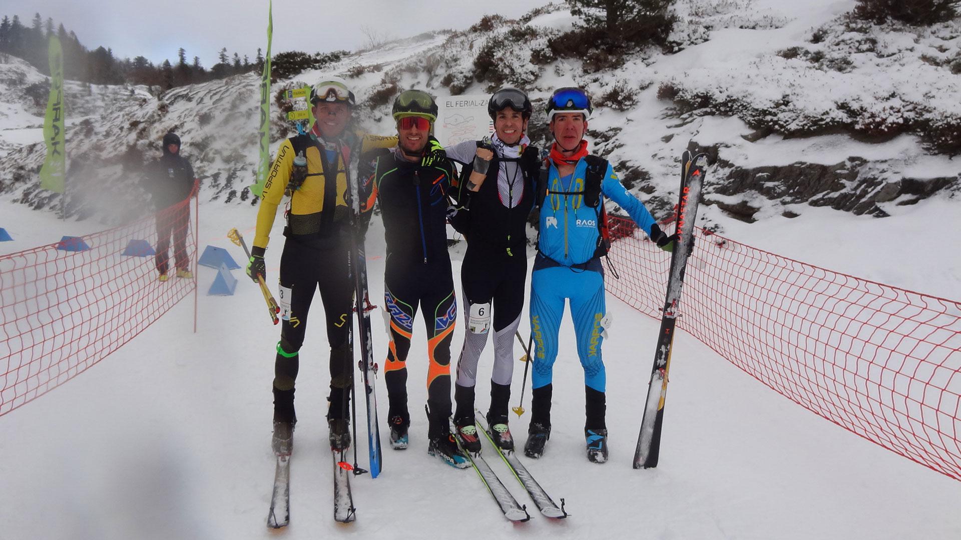 Loic Thevin, Asier Labairu, Jon Ander Aranburu y Asier Alonso