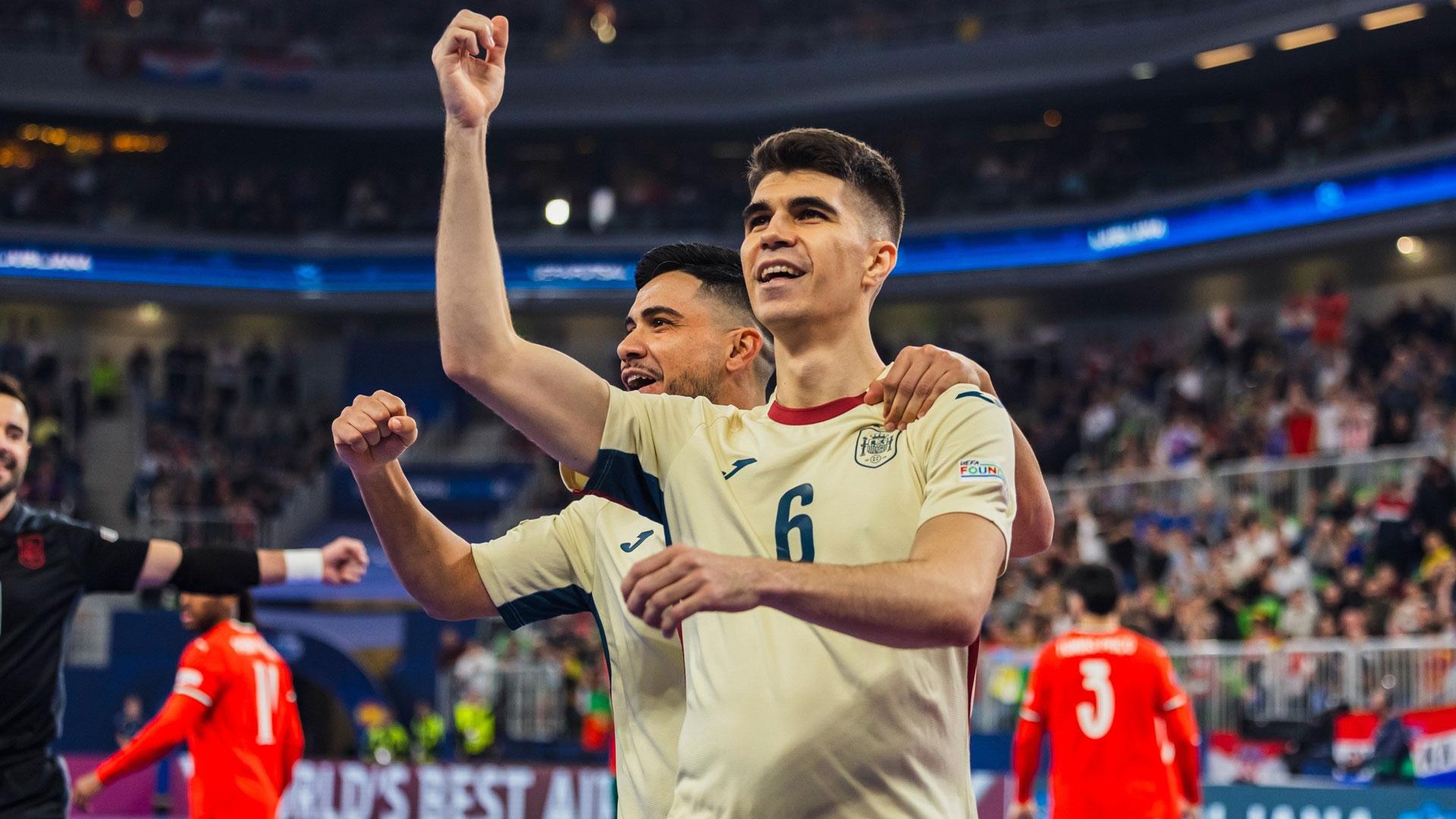 España conquista su octava Eurocopa de fútbol sala con un 3-4 en la final contra Portugal