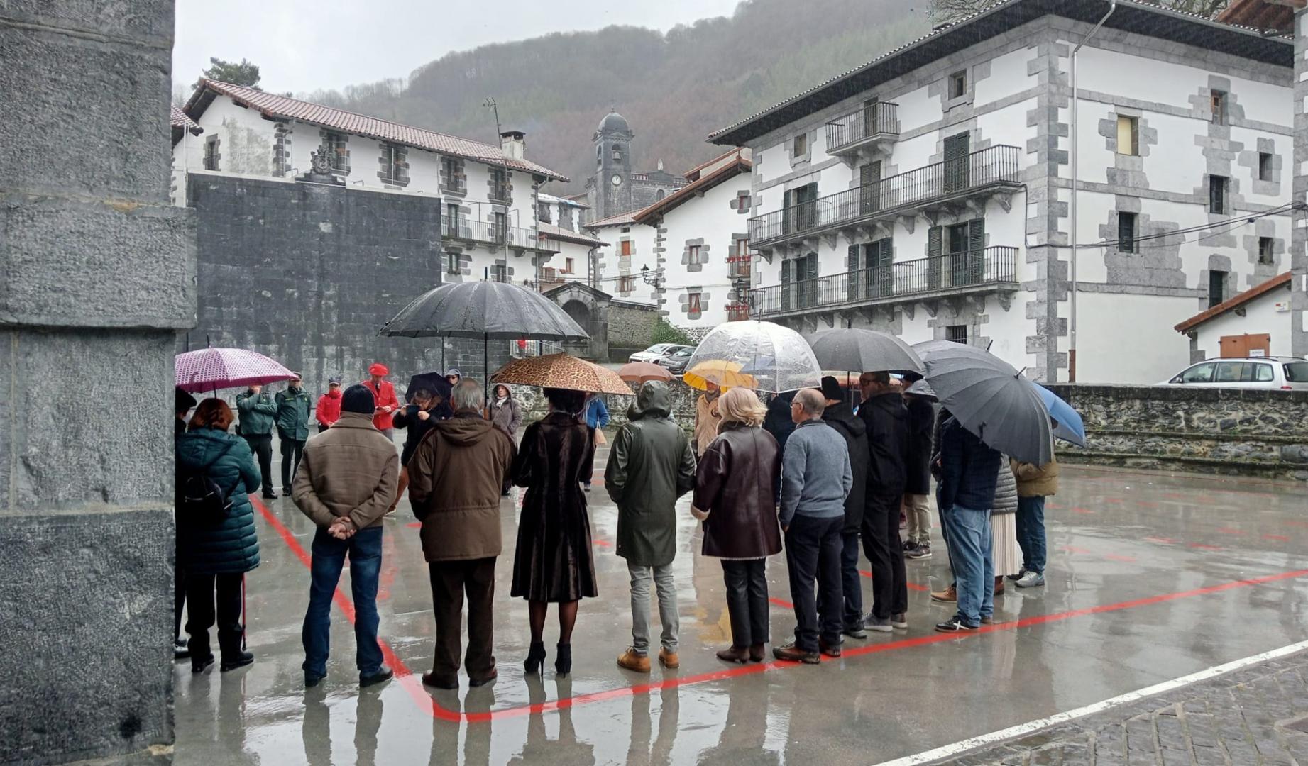 Homenaje a la víctimas del terrorismo en Leitza