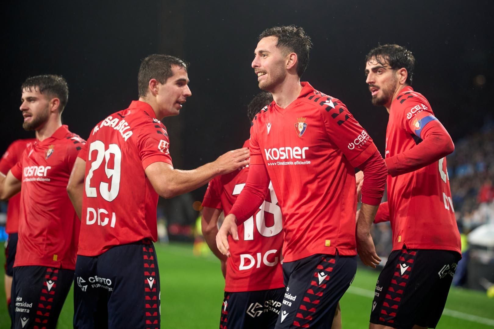 Raúl García de Haro, feliz tras marcar el 1-2 en Balaídos
