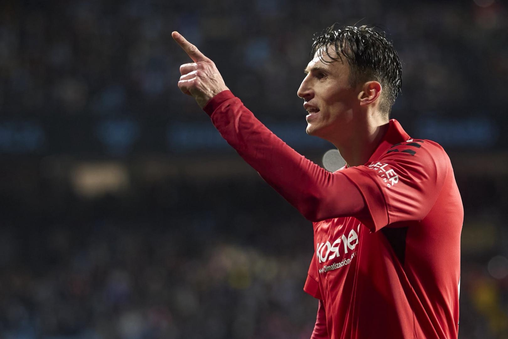 Budimir celebra su gol contra el Celta