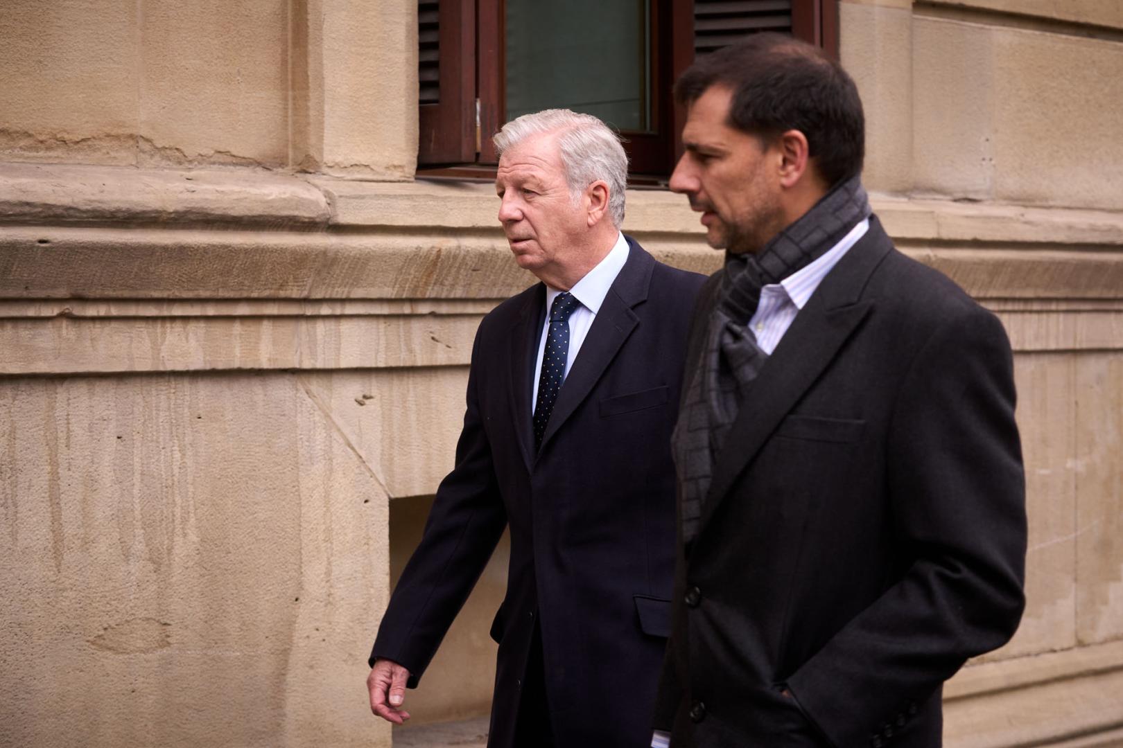 Joaquín Mollinedo y José Julio Figueroa Gómez de Salazar han sido los directivos de Acciona que han viajado en esta ocasión hasta Pamplona