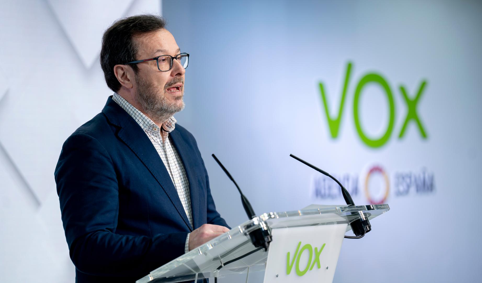El portavoz nacional de Vox, José Antonio Fúster