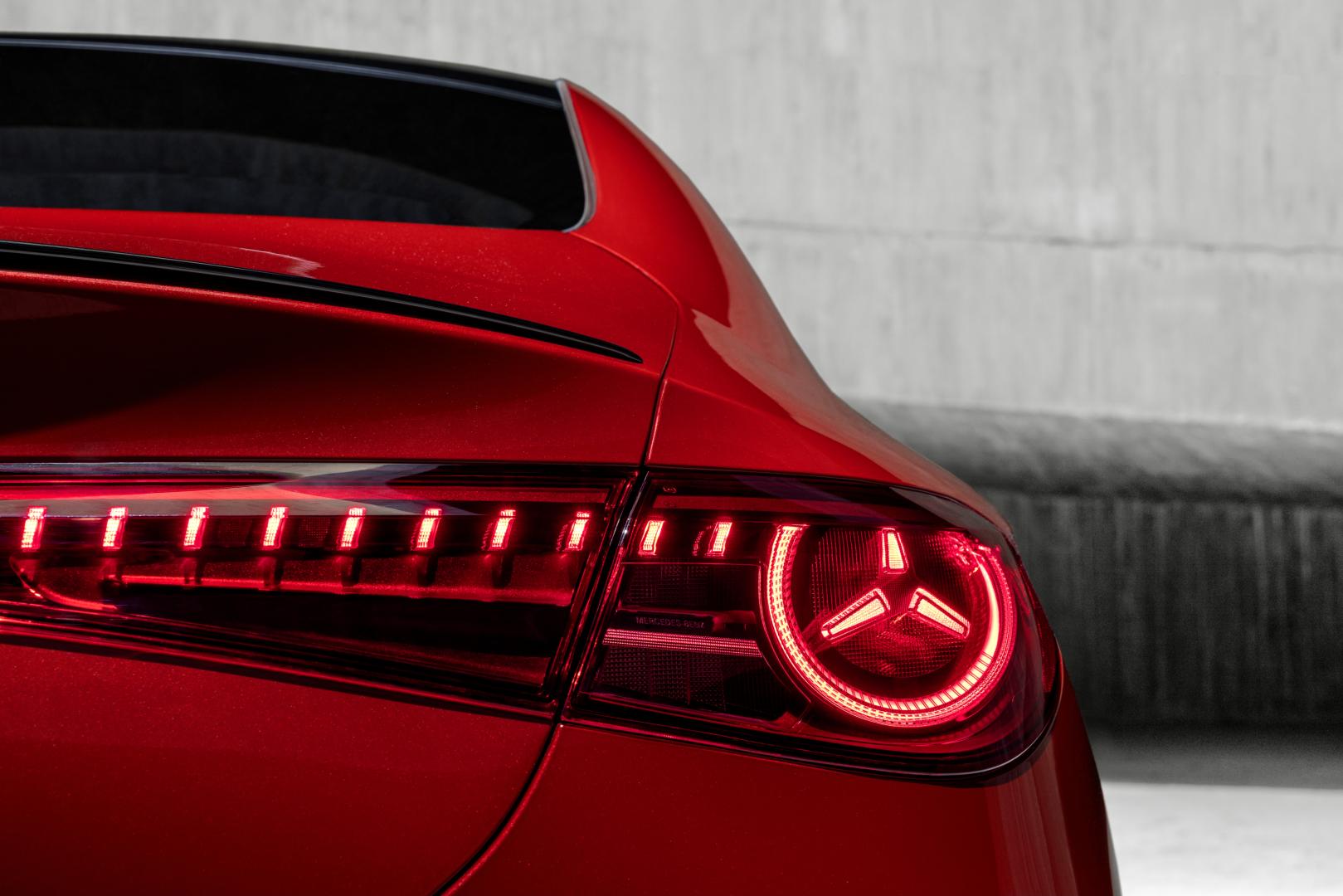 XThe all-new Mercedes-Benz CLA with EQ Technology: exterior: AMG Line Plus, MANUFAKTUR patagonia red metallic