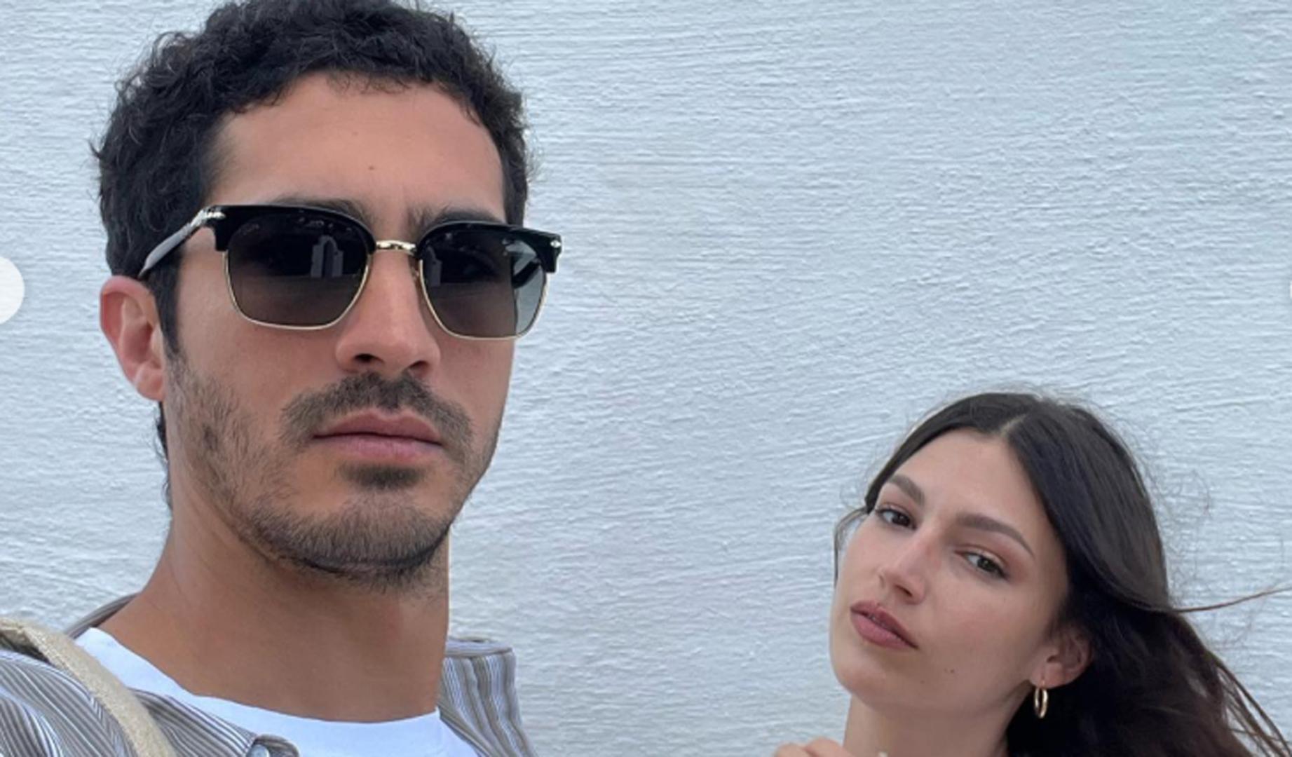 Chino Darín y Úrsula Corberó, en una fotografía publicada por la actriz en Instagram