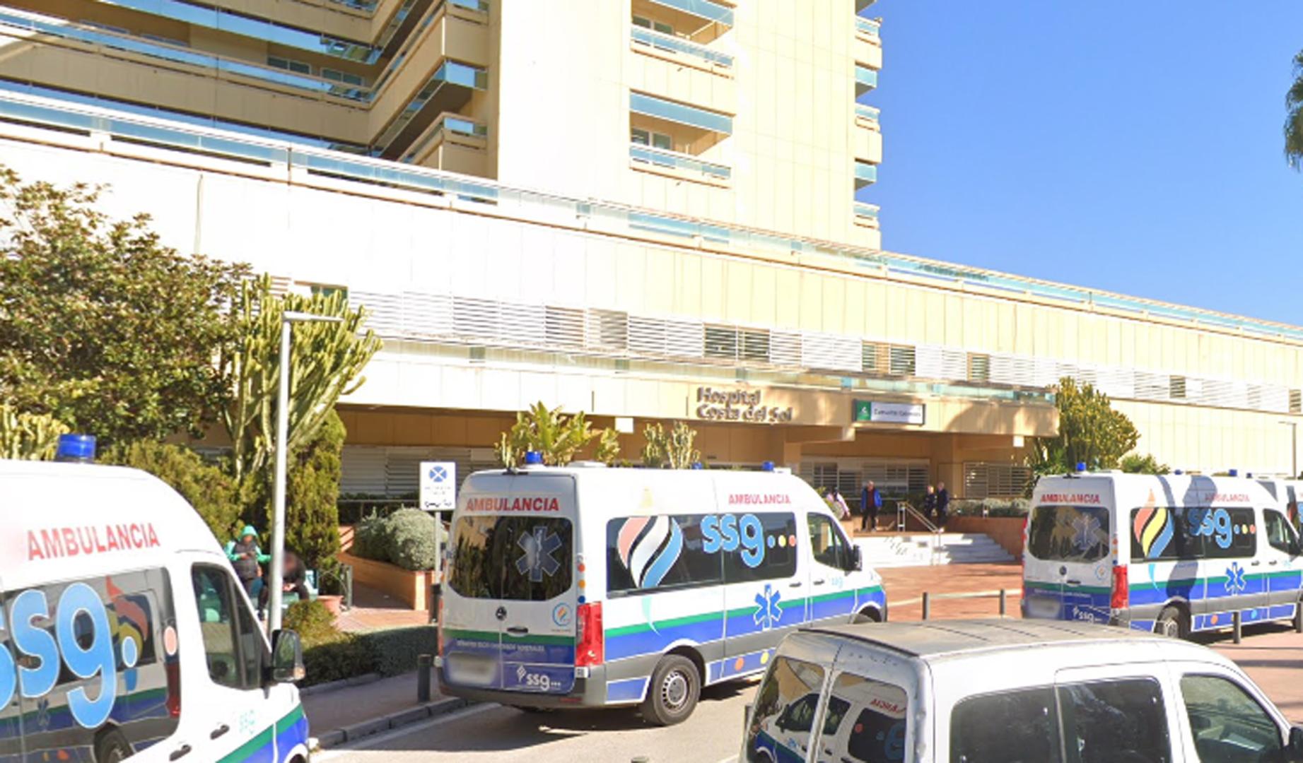 Hospital Costa del Sol, donde fue trasladado el bebé