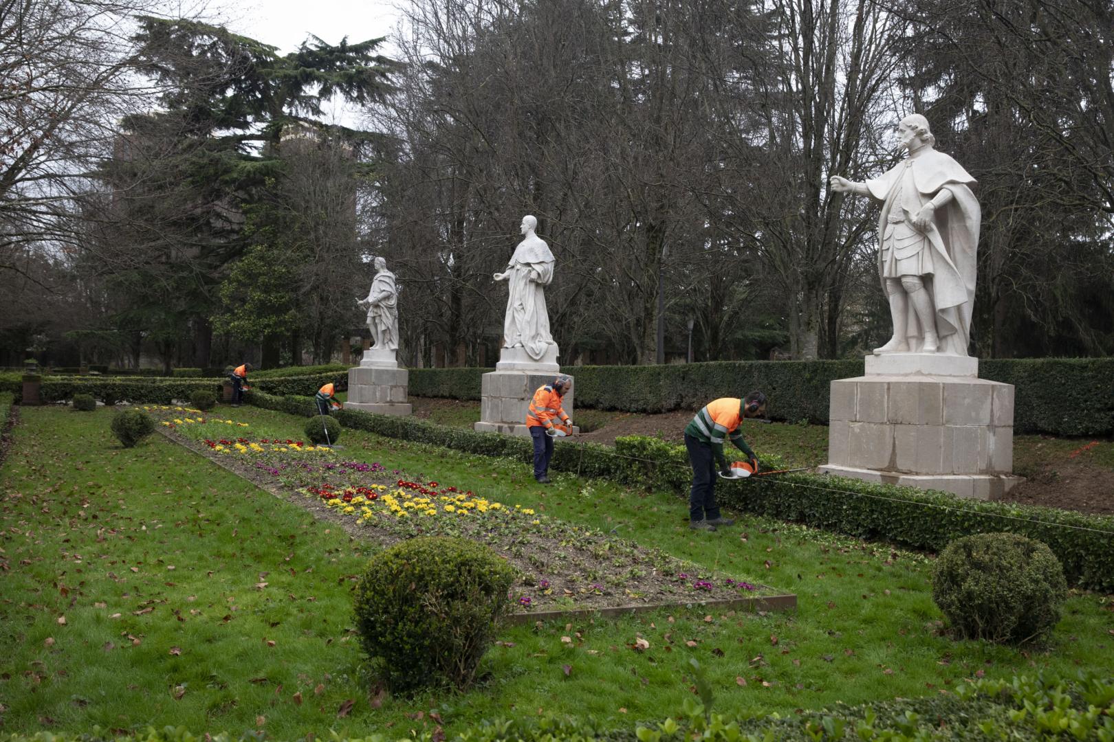 Vista de las nuevas esculturas