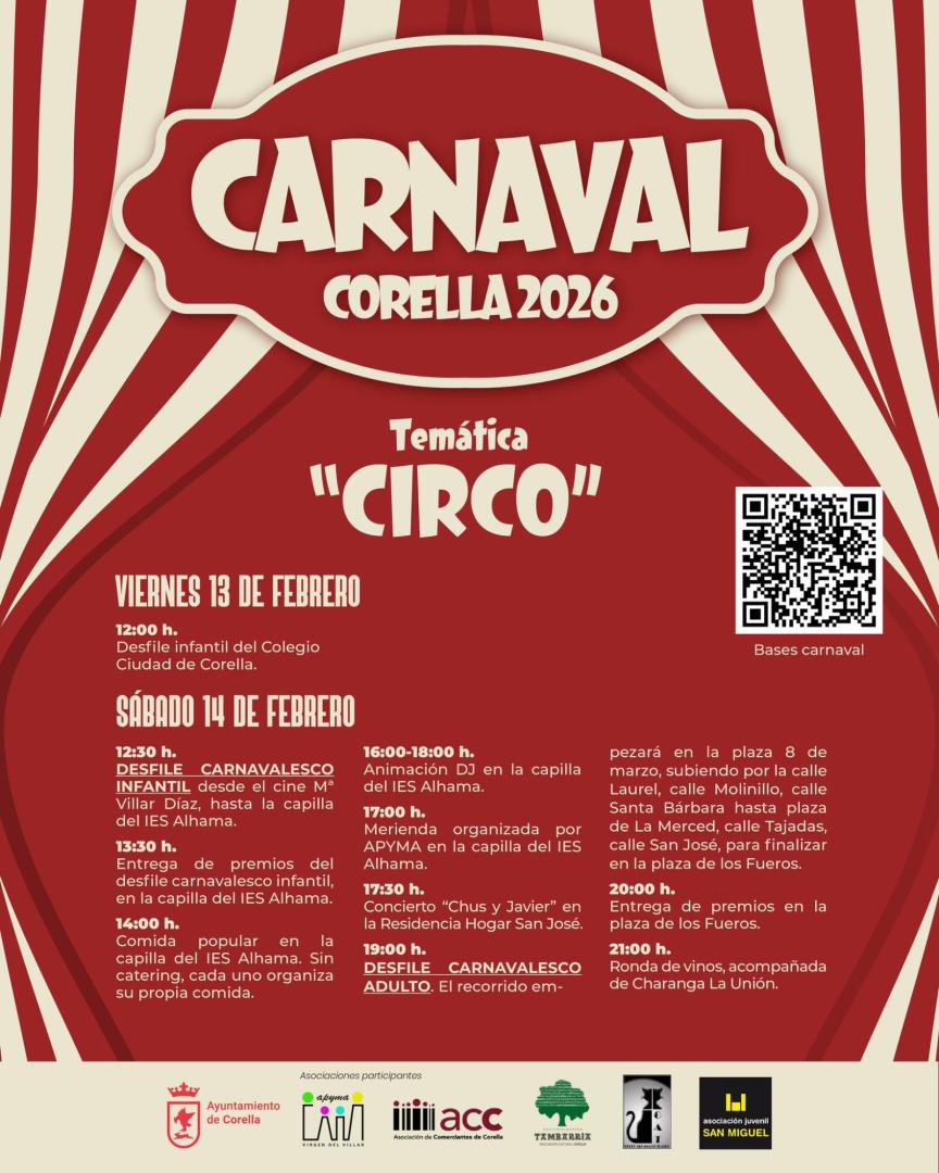 Programa del Carnaval de Corella 2026