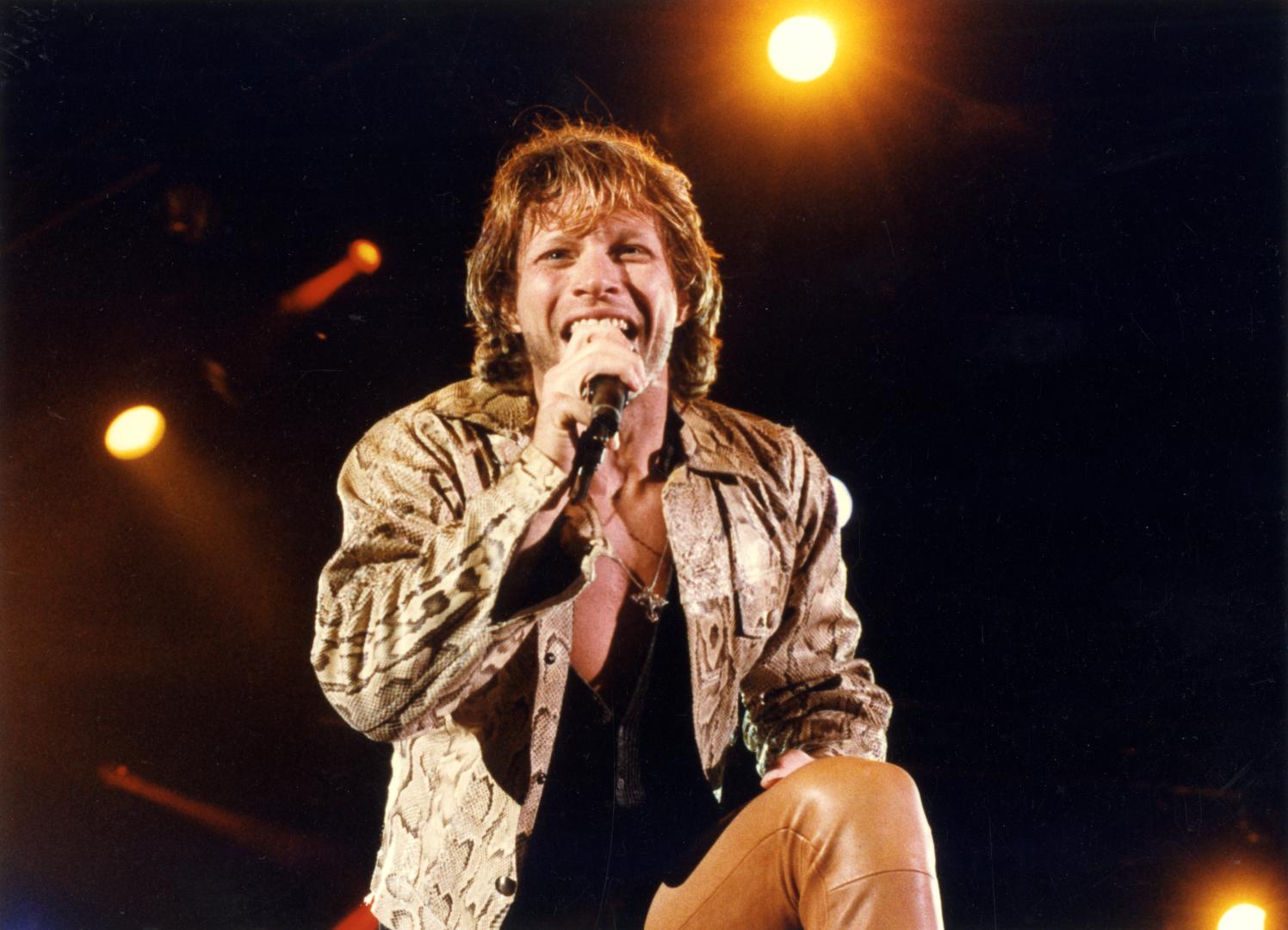Jon Bon Jovi, durante su actuación en El Sadar