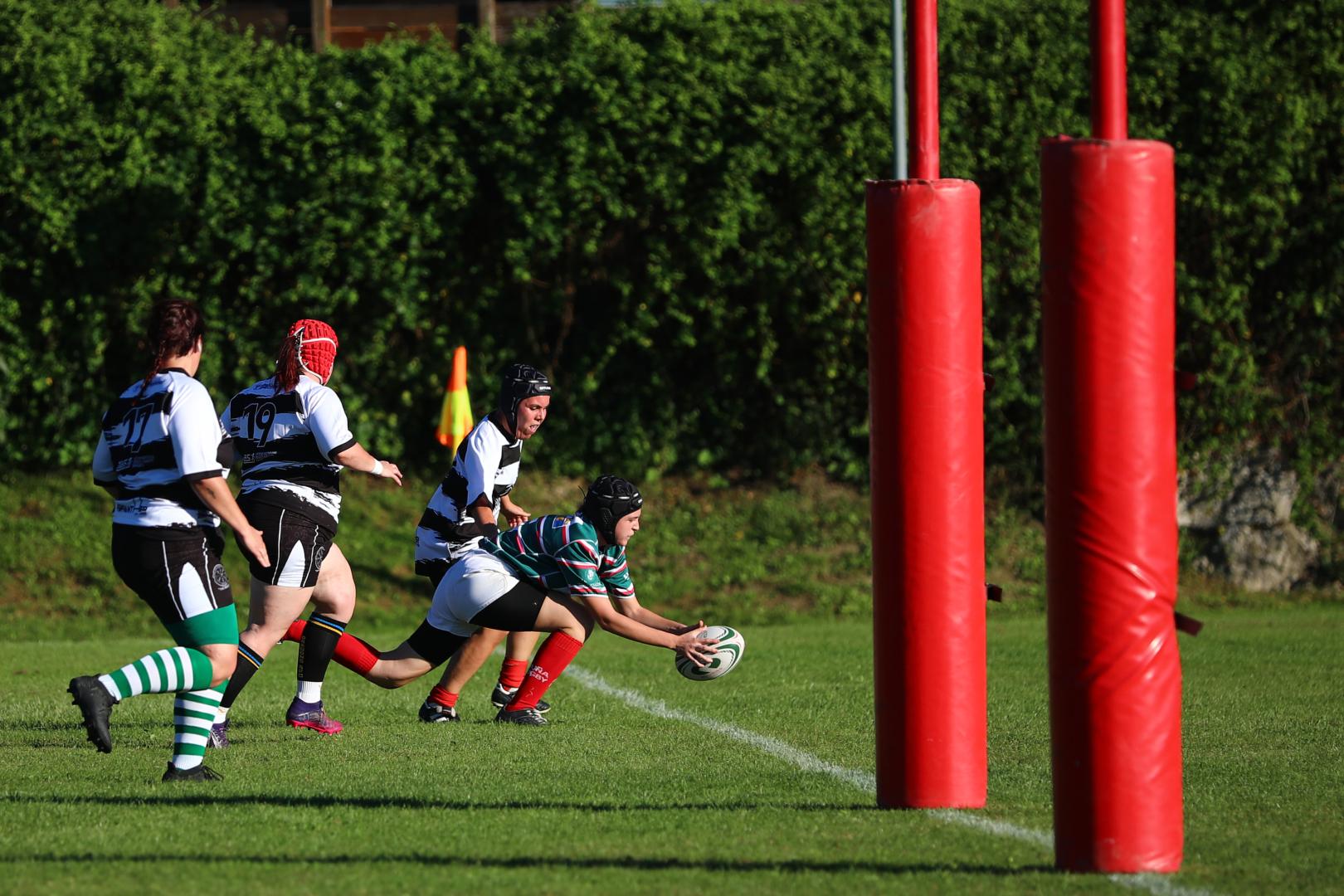 Imagen de un partido anterior de La Única Rugby Taldea femenino, en la Copa Ciudad de Pamplona.