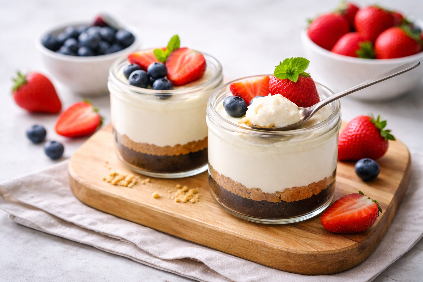 Para quienes buscan una opción todavía más fácil dee esta cheesecake japonesa, existe una variante que apenas requiere ingredientes