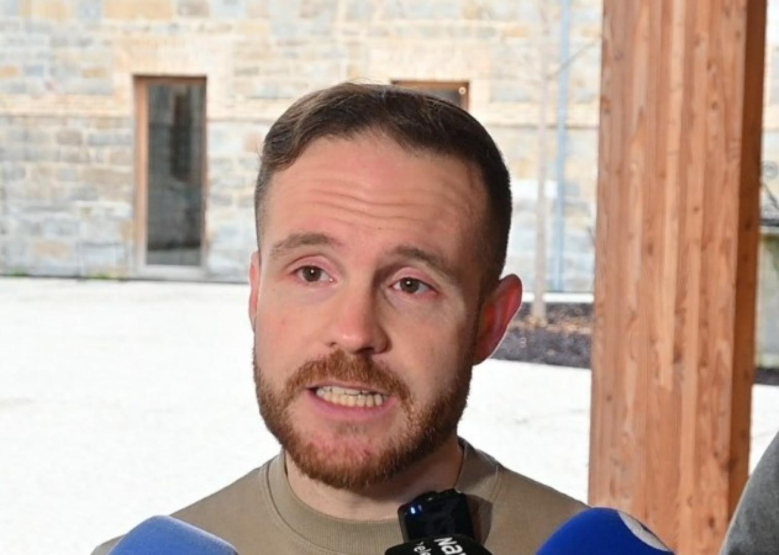 Xabier Sagardoy, en rueda de prensa