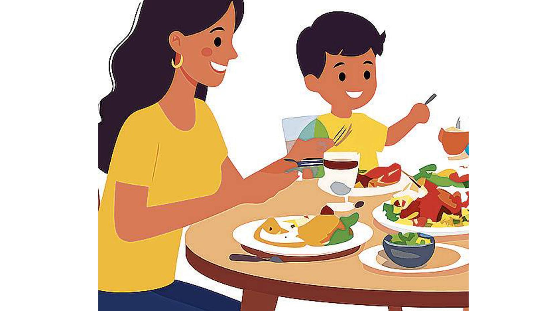 Una madre y su hijo