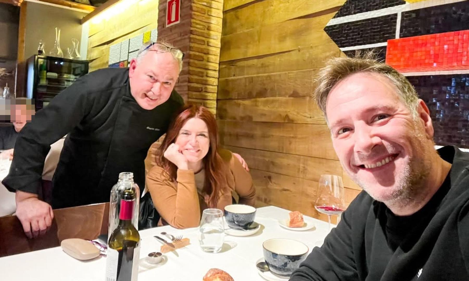 Carlos Latre, en el restaurante asador Bidea 2.