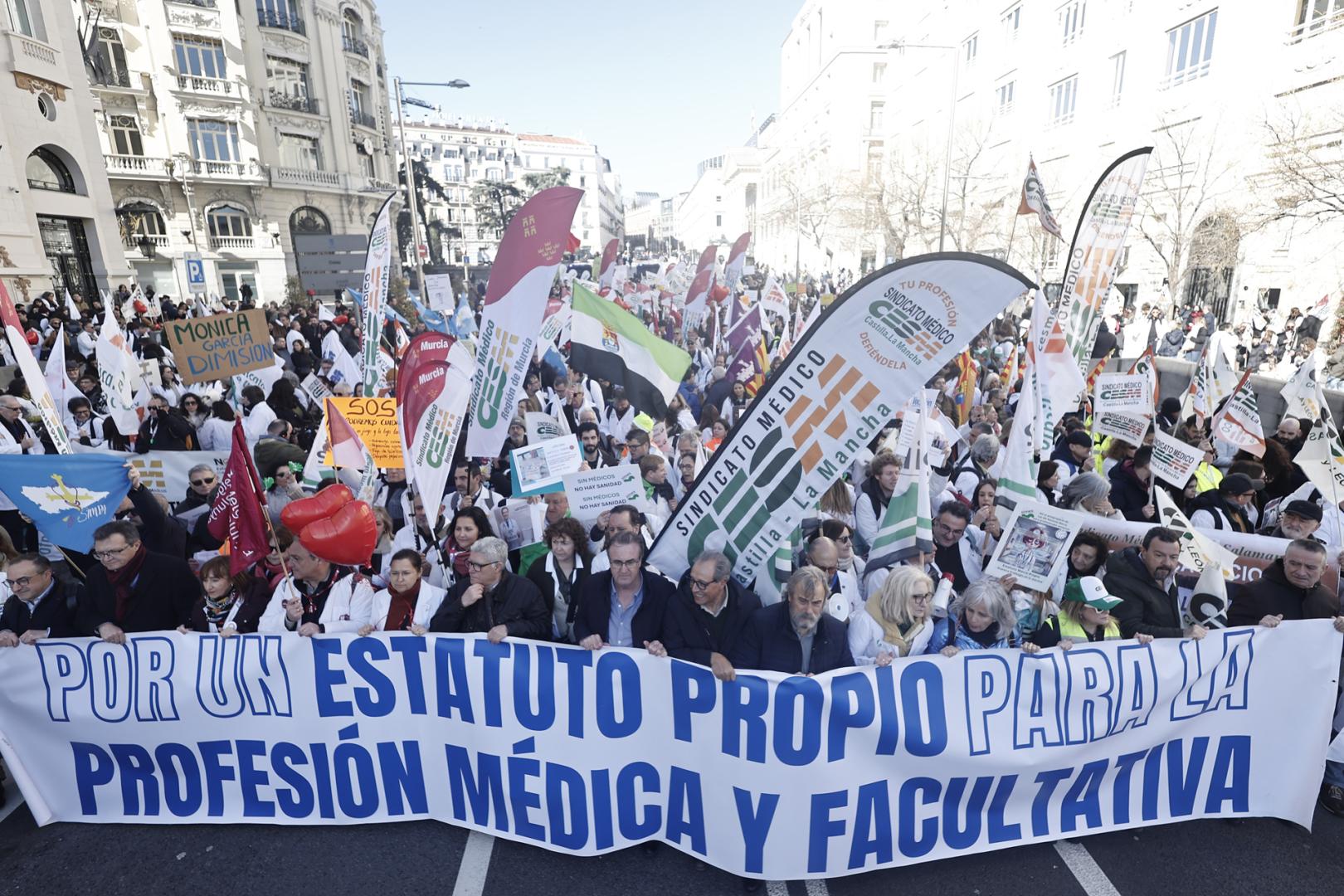Manifestación de los médicos este sábado en Madrid