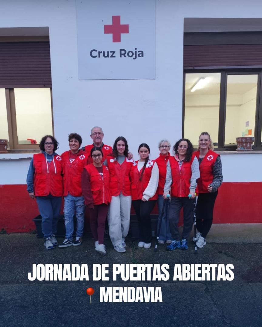 Voluntarios de Cruz Roja en Mendavia,