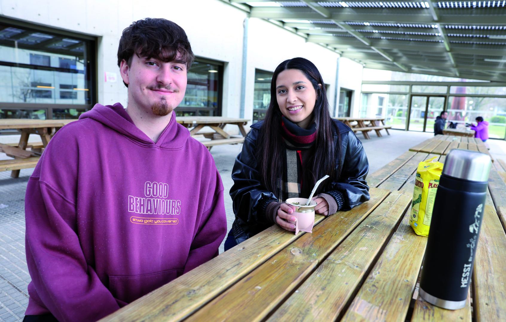 Valentino Valentinov y Rosario Blanco, ambos de 21 años (estudiantes de Psicología e Ingeniería Biomédica)