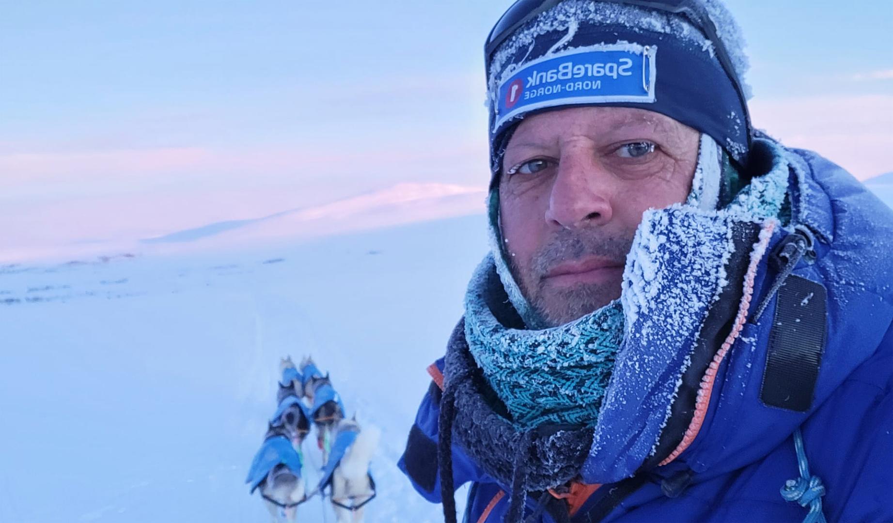 El musher navarro Baltasar Gallardo
