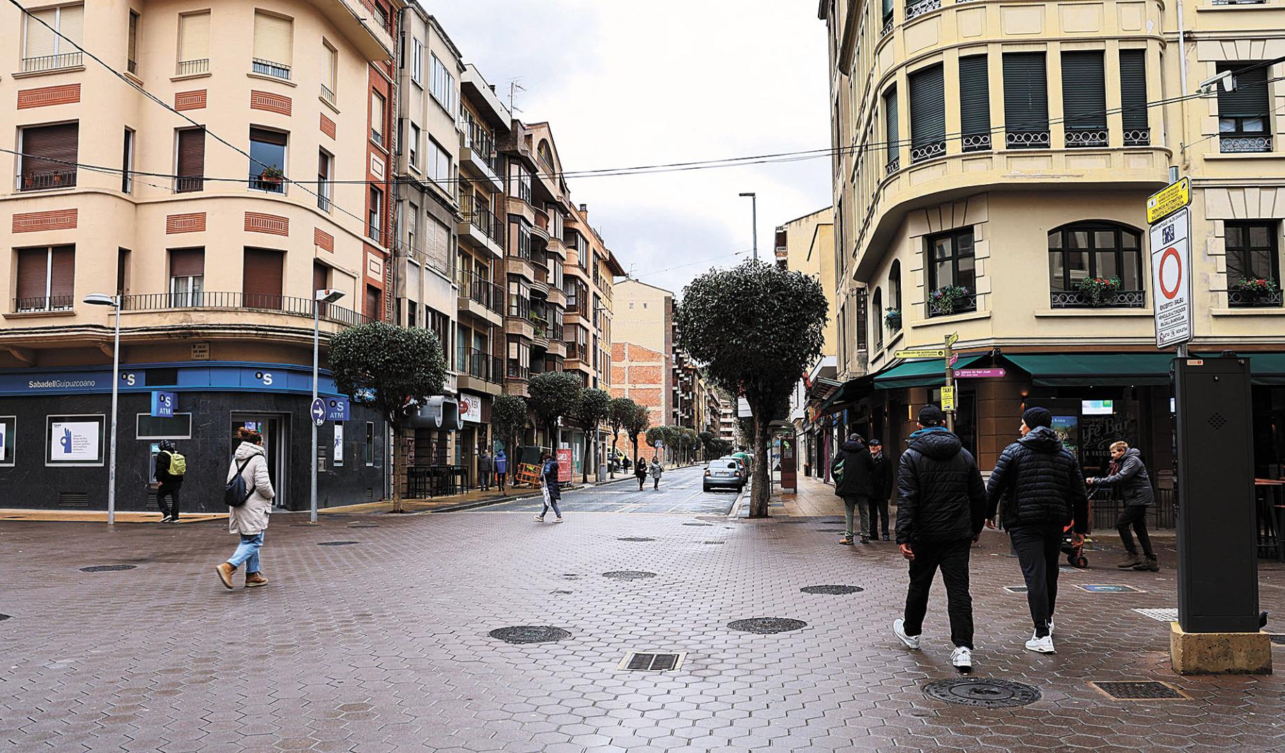 Intersección de la Inmaculada con la calle San Andrés desde donde van a empezar las obras