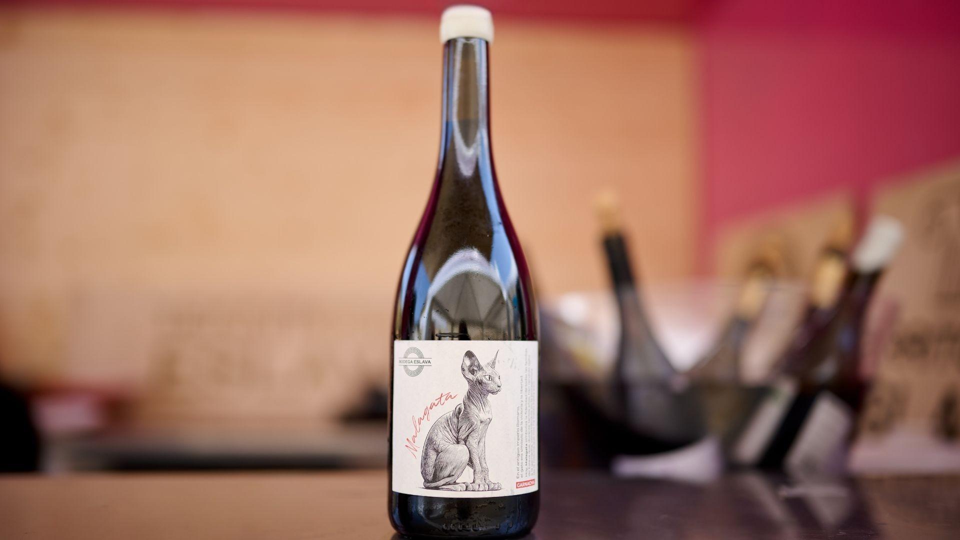 Botella del vino Malagata, de la bodega de Eslava