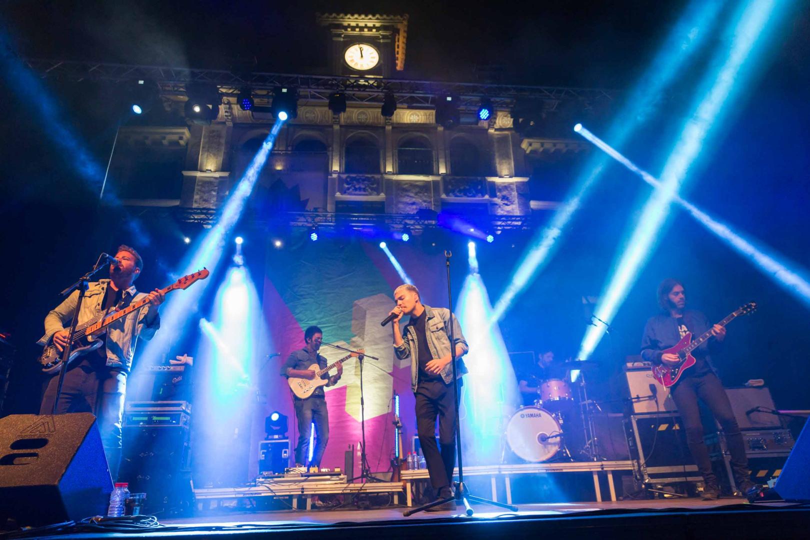 Miss Caffeina, en el concierto que ofreció en Tudela en 2017