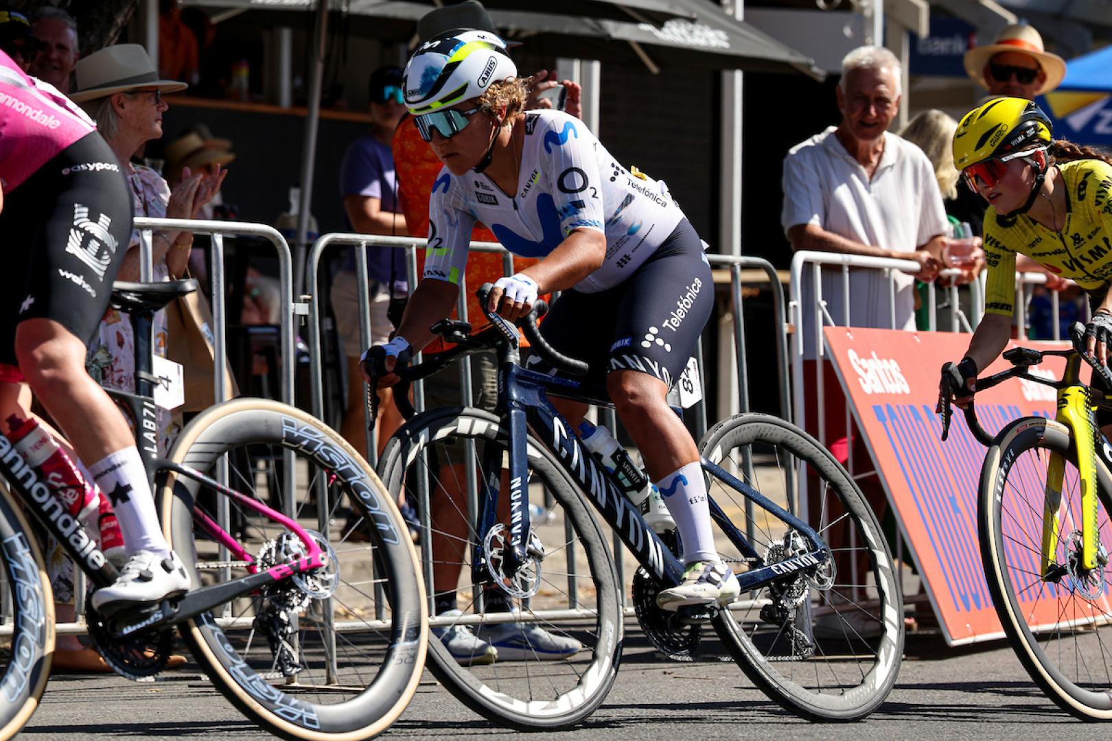 Paula Ostiz, en una de las carreras en Australia a comienzo de temporada.
