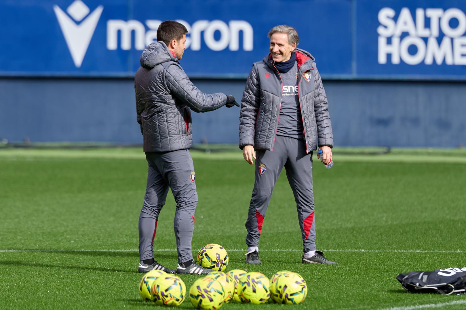 Alessio Lisci y Chema Sanz, primer y segundo entrenador de Osasuna