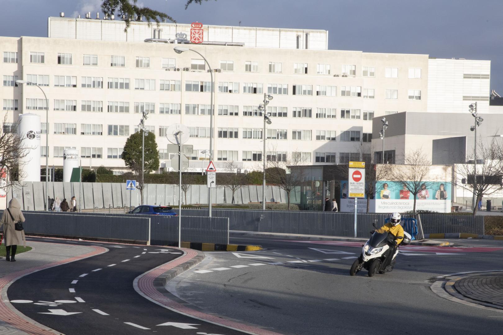 Aspecto de la nueva zona de paso por Irunlarrea