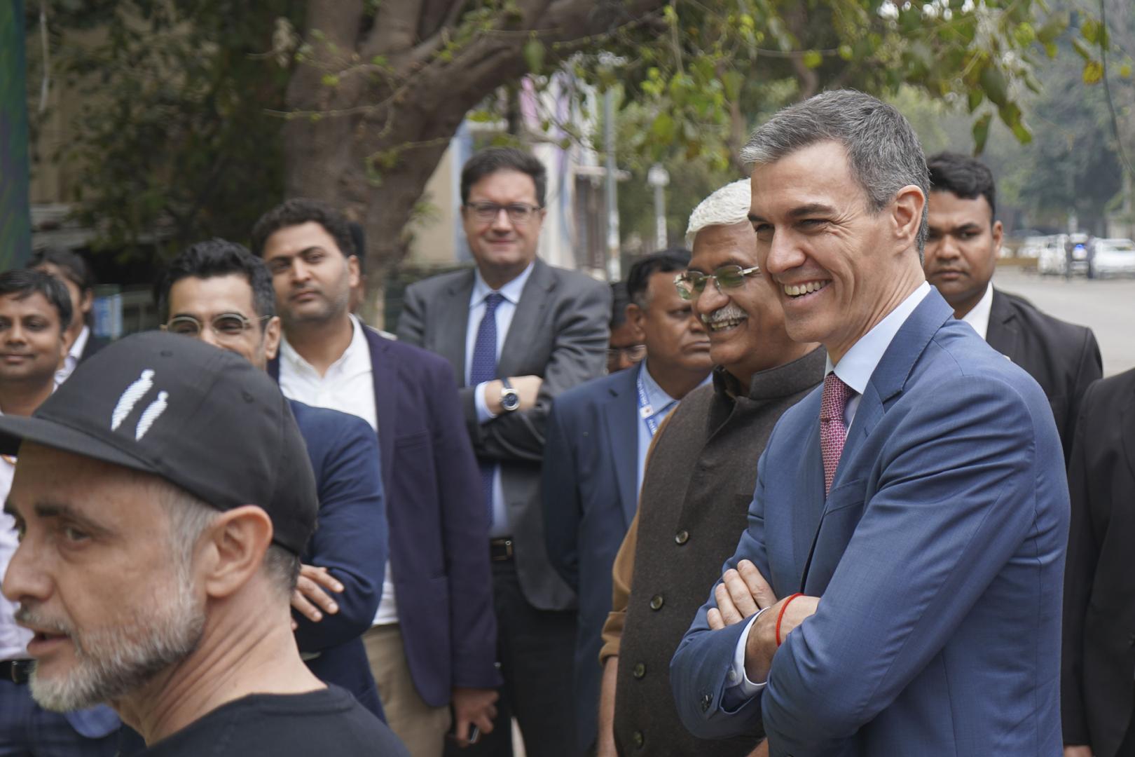 Pedro Sánchez, este miércoles en Nueva Delhi, en el marco de su viaje oficial a la India y de las actividades del Año Dual España-India