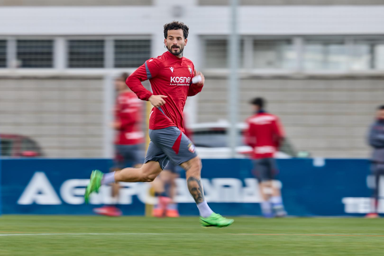 Rubén García, en un entrenamiento reciente
