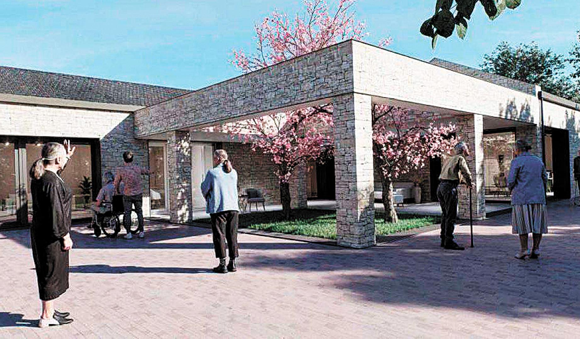 Recreación del exterior recogida en el proyecto de centro de día de Arróniz