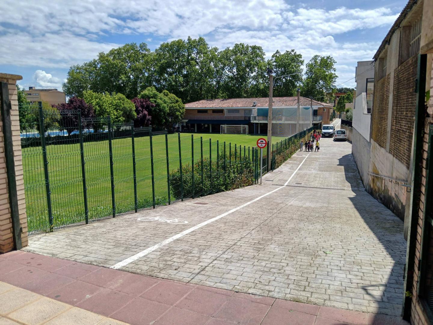Imagen de la zona donde se construirá el nuevo edificio deportivo