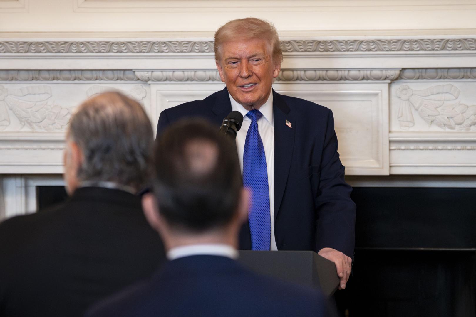 Donald Trump, en un acto este jueves