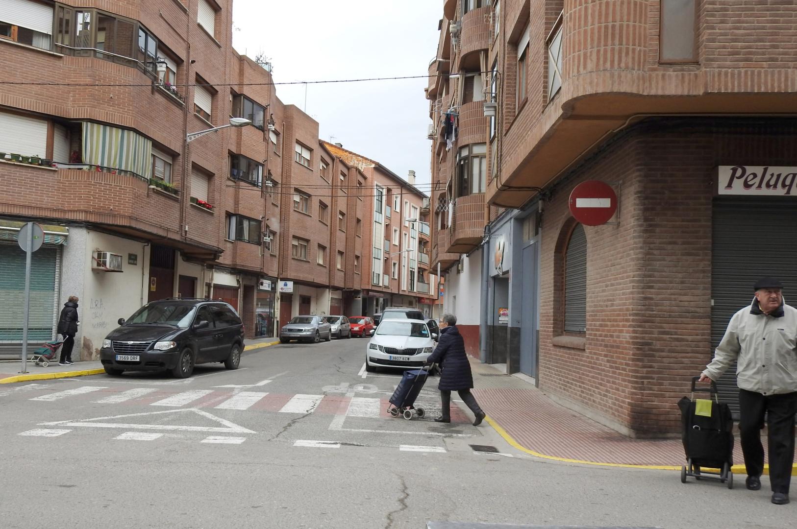 La calle Raimundo Lanas de Lodosa en una imagen de archivo.