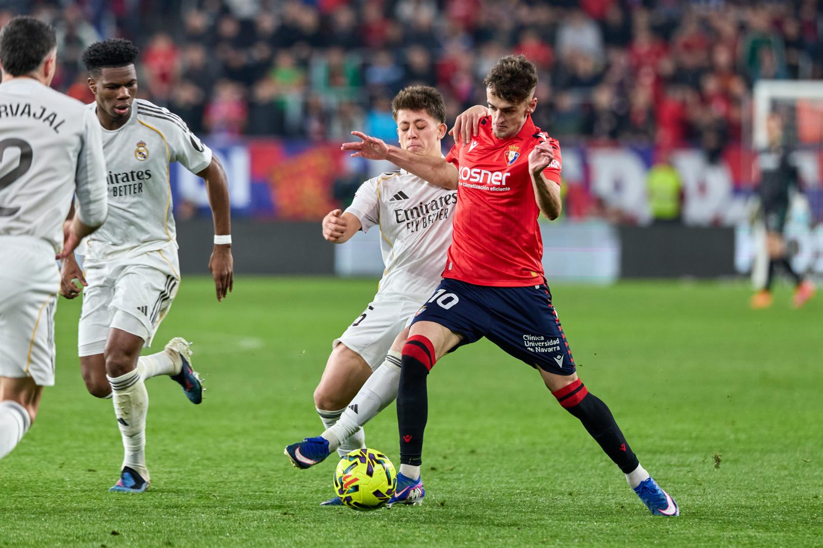 Aimar Oroz, este sábado contra el Real Madrid