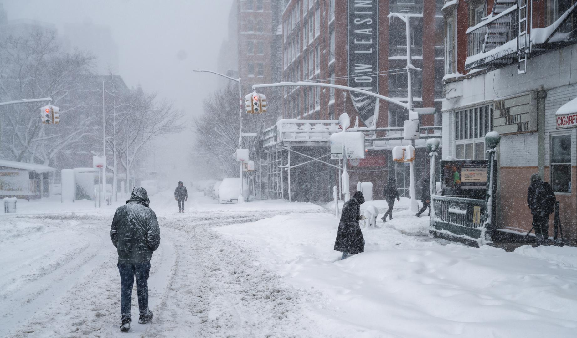 Las calles de Manhattan tras la peor tormenta de nieve en una década
