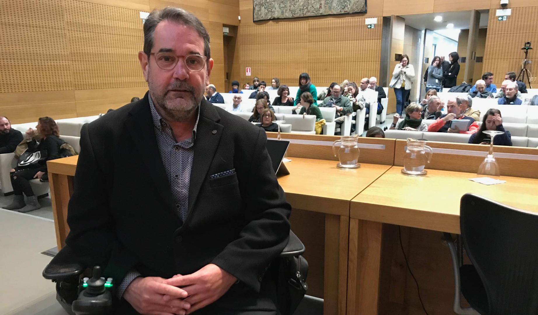 Javier Miranda, en el auditorio de Civican en una imagen de archivo