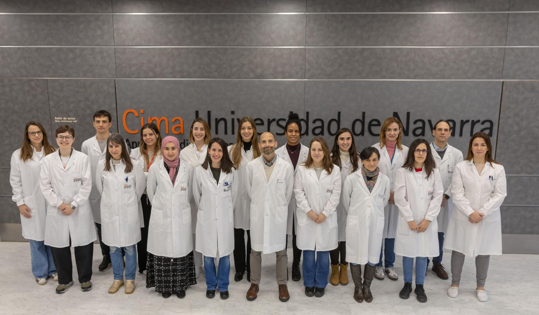 Equipo de investigadores del Cima Universidad de Navarra.