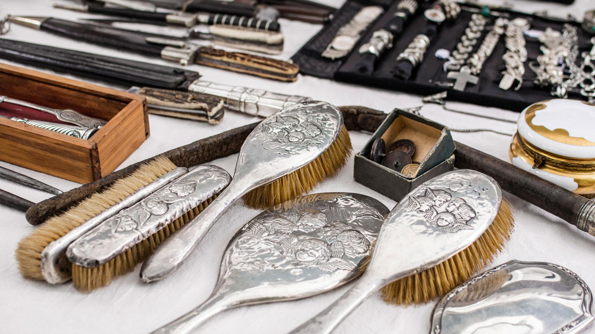 Varios objetos de plata