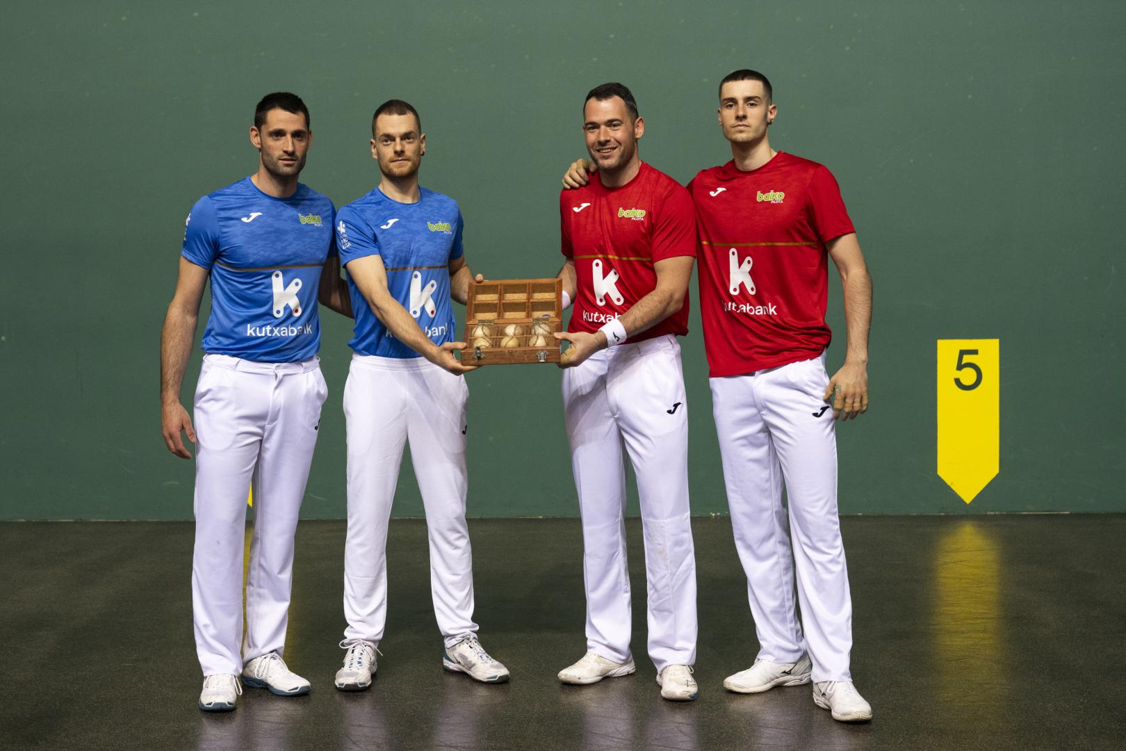 Laso-Albisu y Jaka-Iztueta, este miércoles en el Navarra Arena