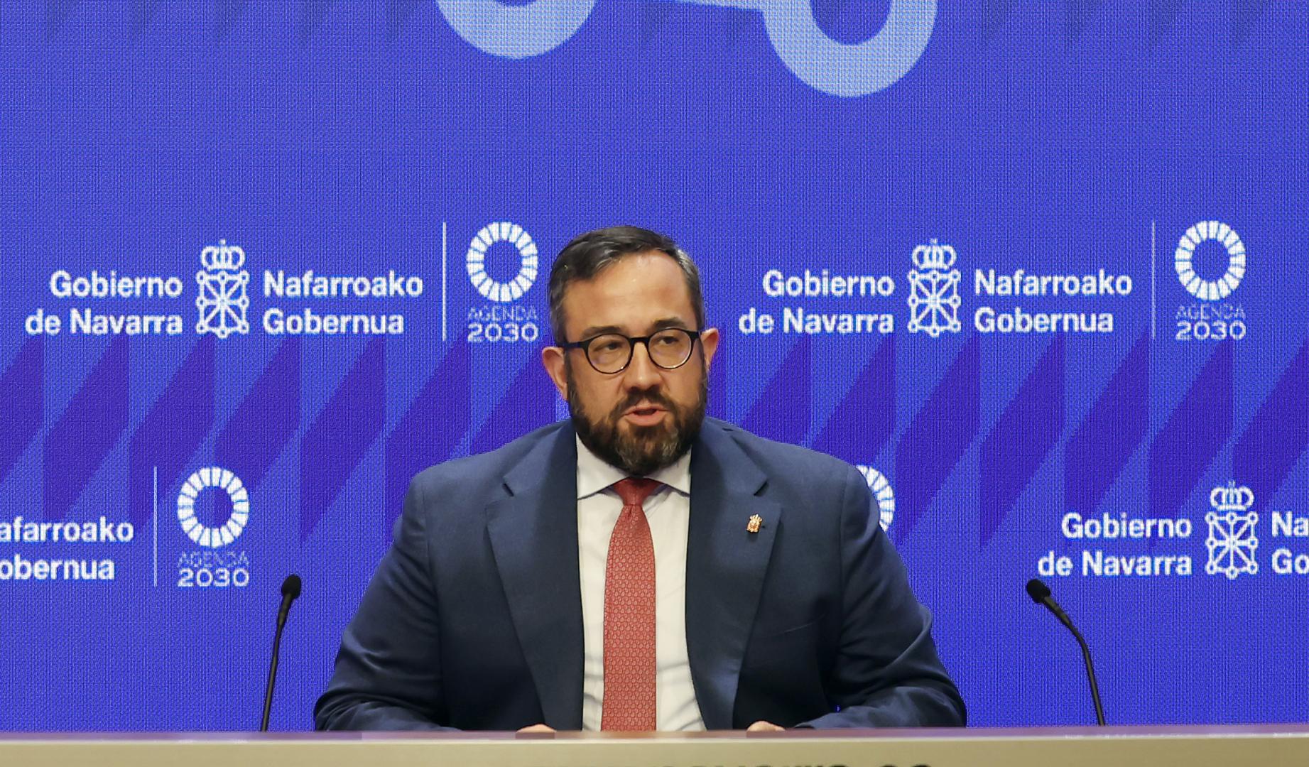 El vicepresidente primero, consejero de Presidencia e Igualdad y portavoz del Gobierno Javier Remírez