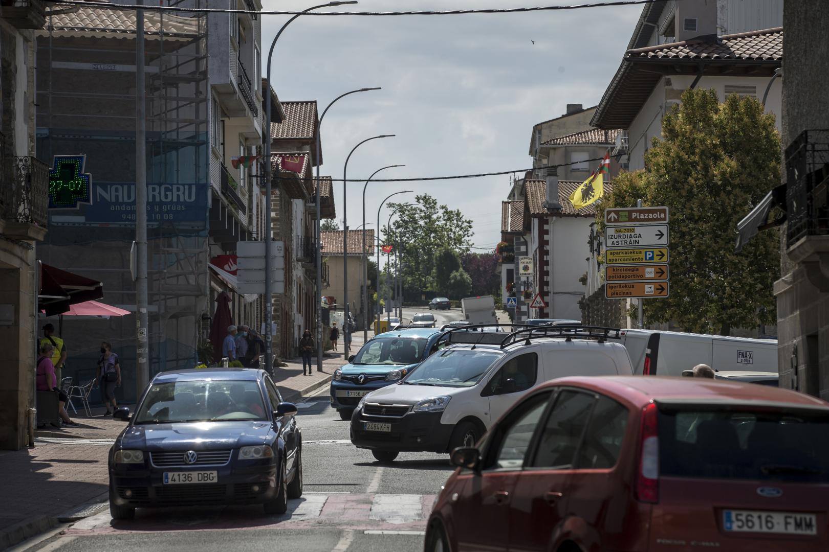 Imagen de la travesía de Irurtzun, de la que parte la calle Estella.