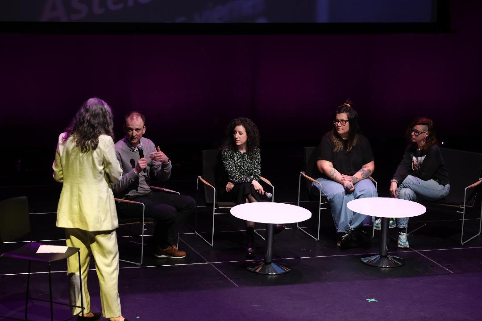 Imagen de la presentación de 'Gure Moneta' en Rentería este miércoles.